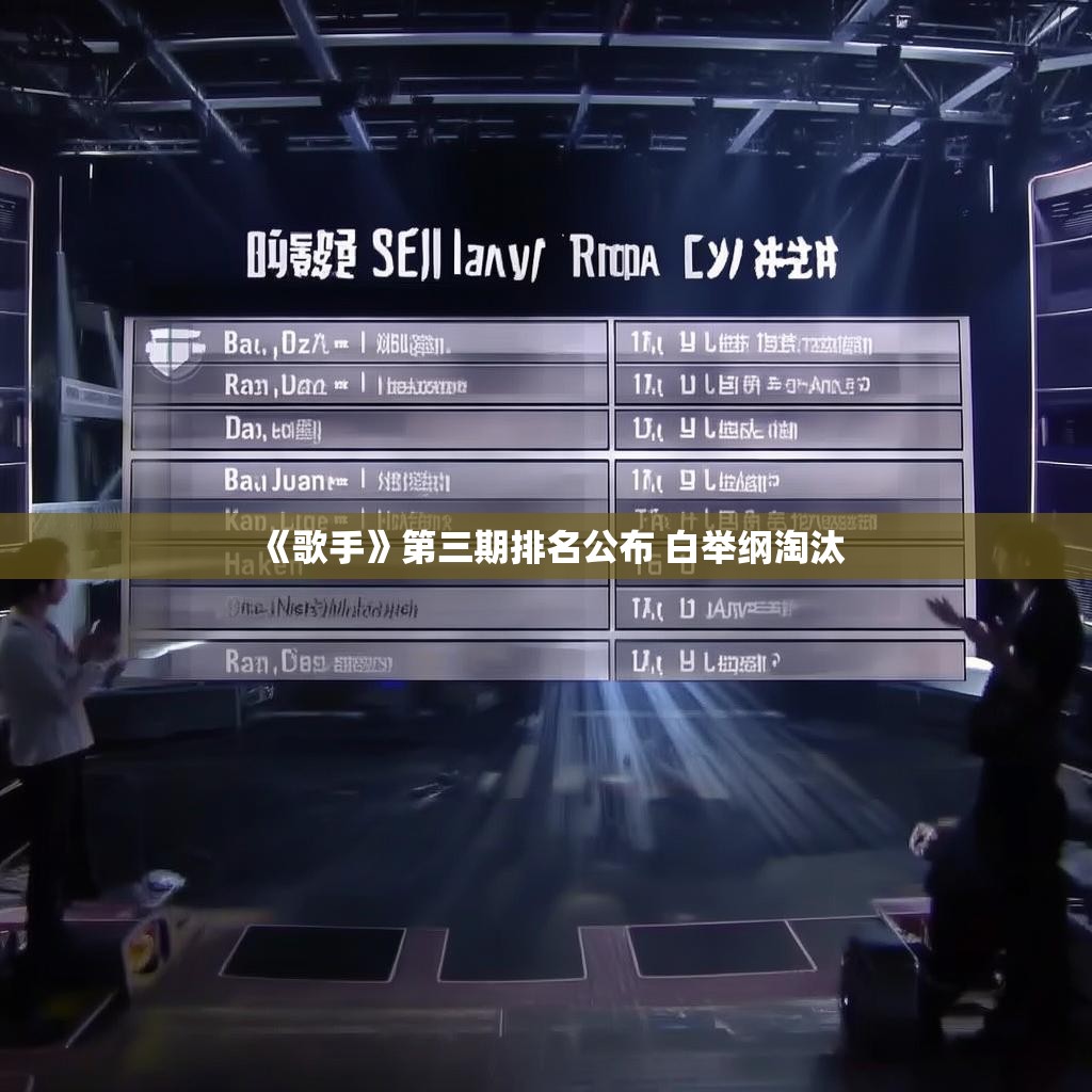 《歌手》第三期排名公布