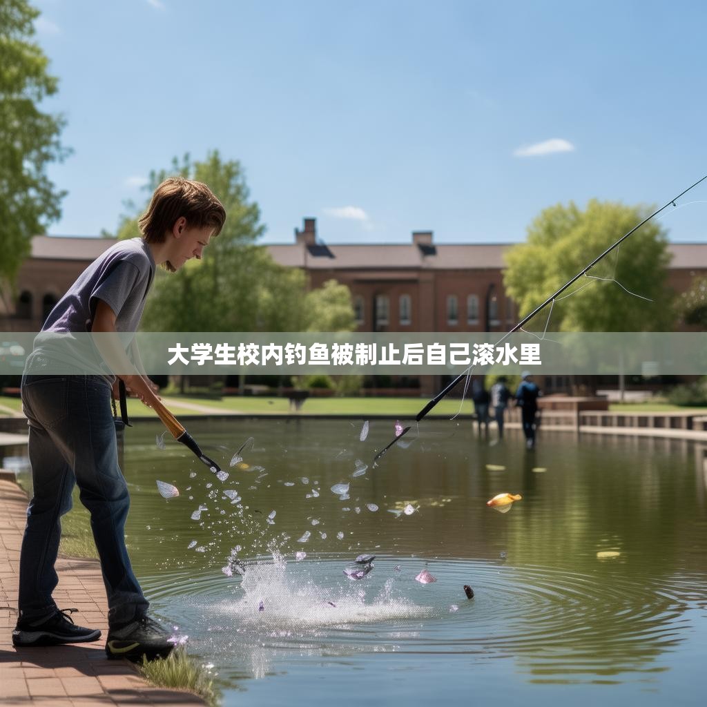 大学生校内钓鱼被制止后意外落水