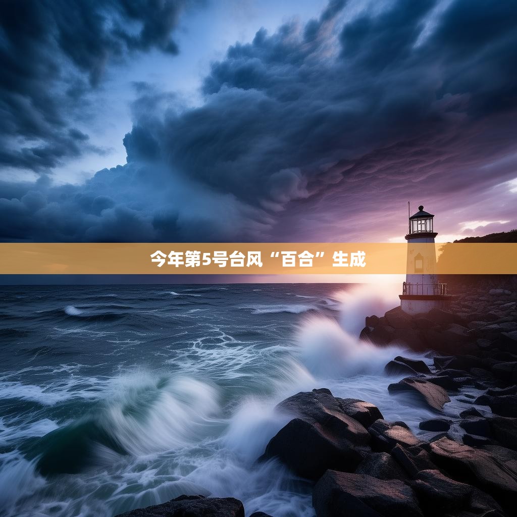 今年第5号台风“百合”生成