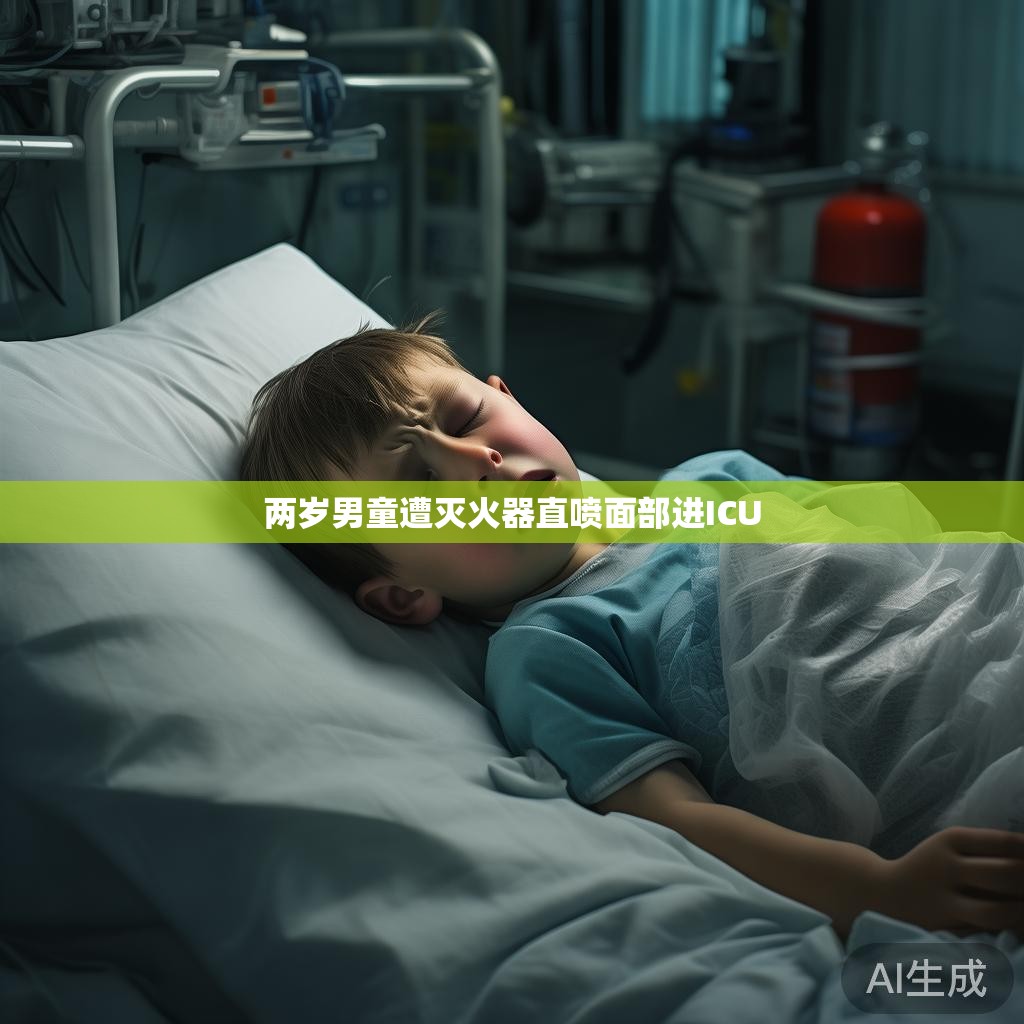 两岁男童遭灭火器直喷面部进ICU
