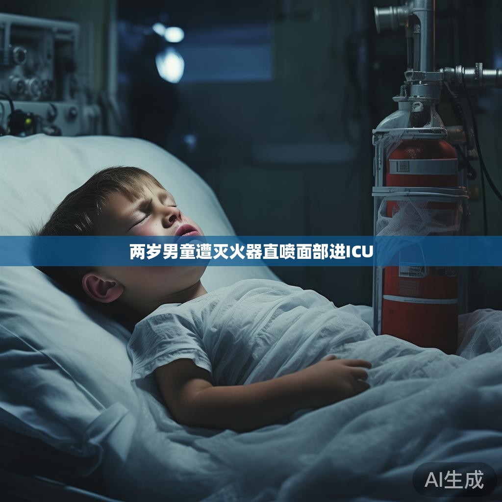 两岁男童遭灭火器直喷面部进ICU