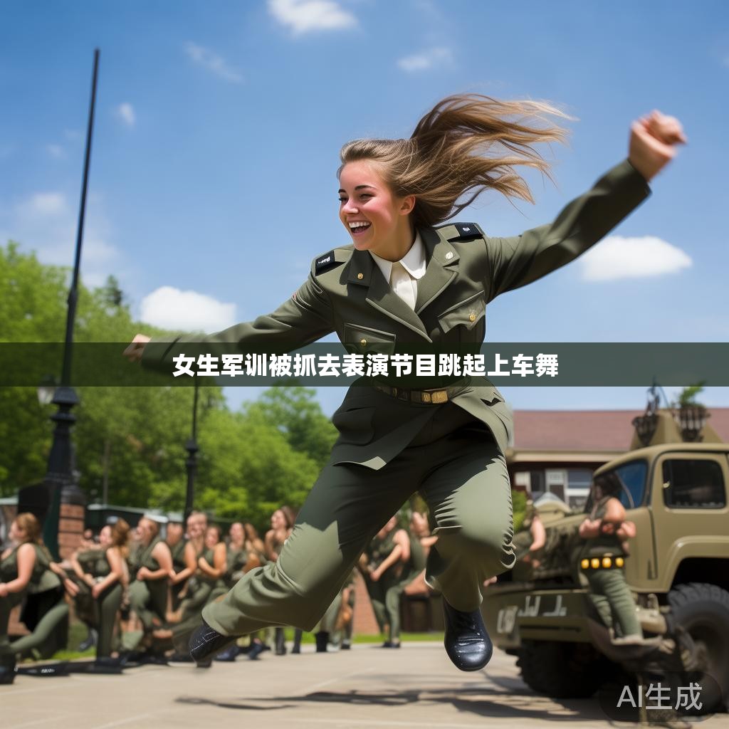 女生们欢快的上车舞