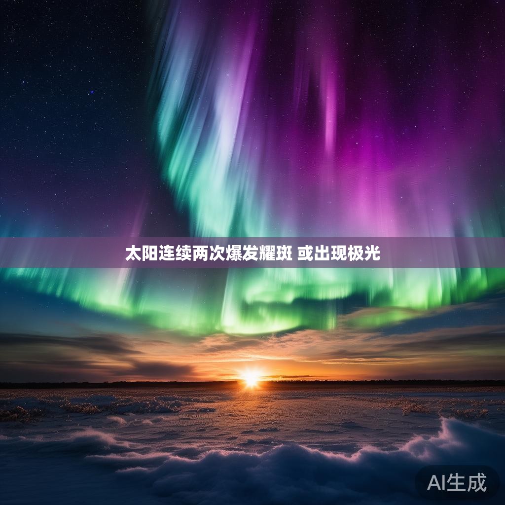 太阳连续两次爆发耀斑 或出现极光 太阳连续两次爆发耀斑 或出现极光