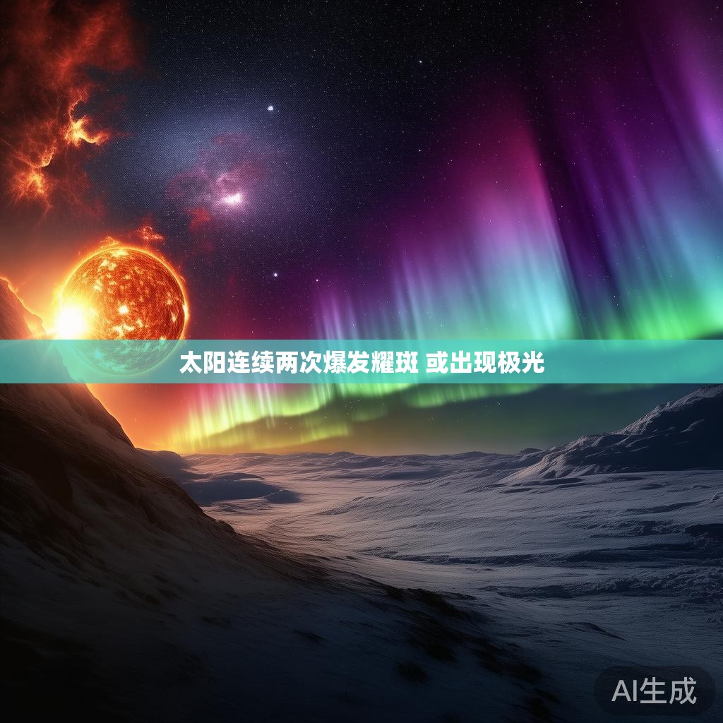 太阳连续两次爆发耀斑 或出现极光 太阳连续两次爆发耀斑 或出现极光