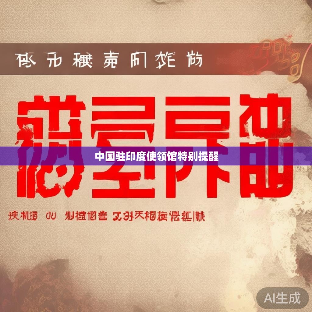 中国驻印度使领馆特别提醒