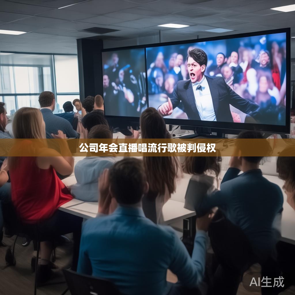 公司年会直播唱流行歌被判侵权