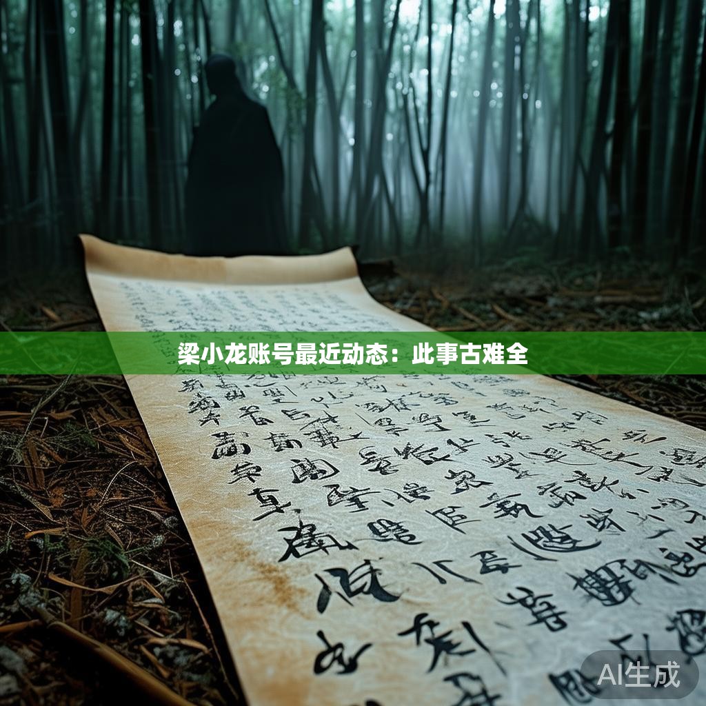 梁小龙账号最近动态:此事古难全 梁小龙账号最近动态:此事古难全