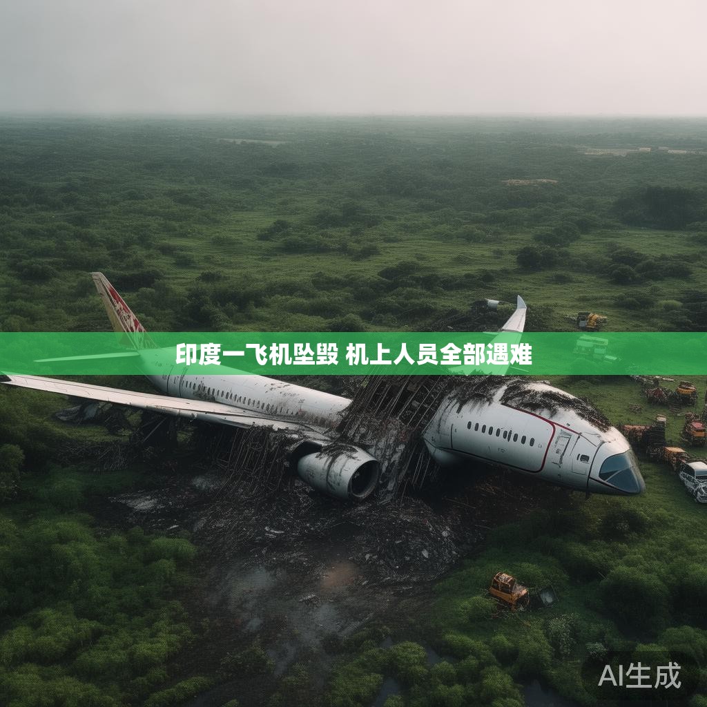 印度一飞机坠毁 机上人员全部遇难