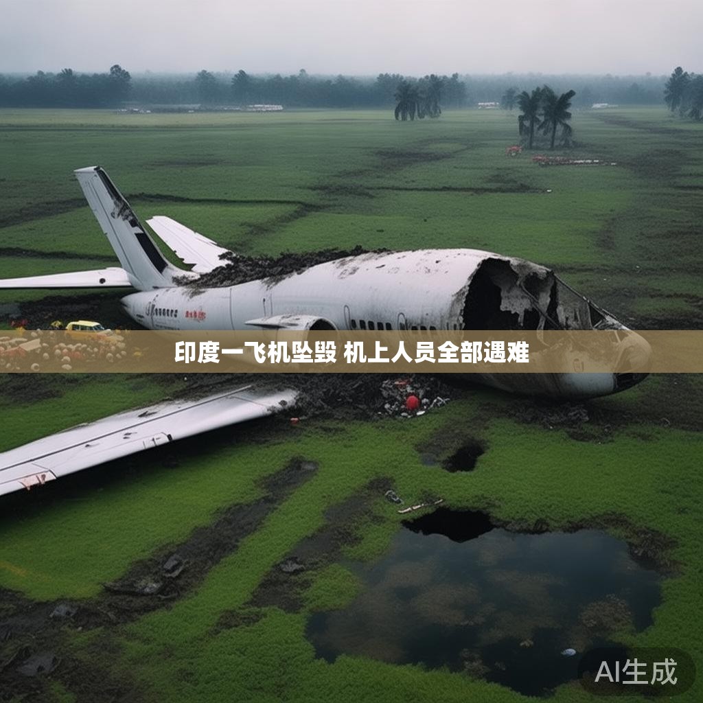 印度一飞机坠毁 机上人员全部遇难