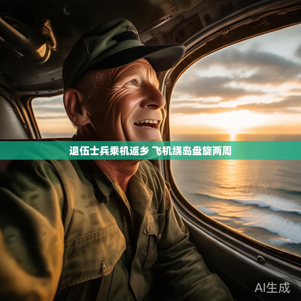 退伍士兵乘机返乡 飞机绕岛盘旋两周