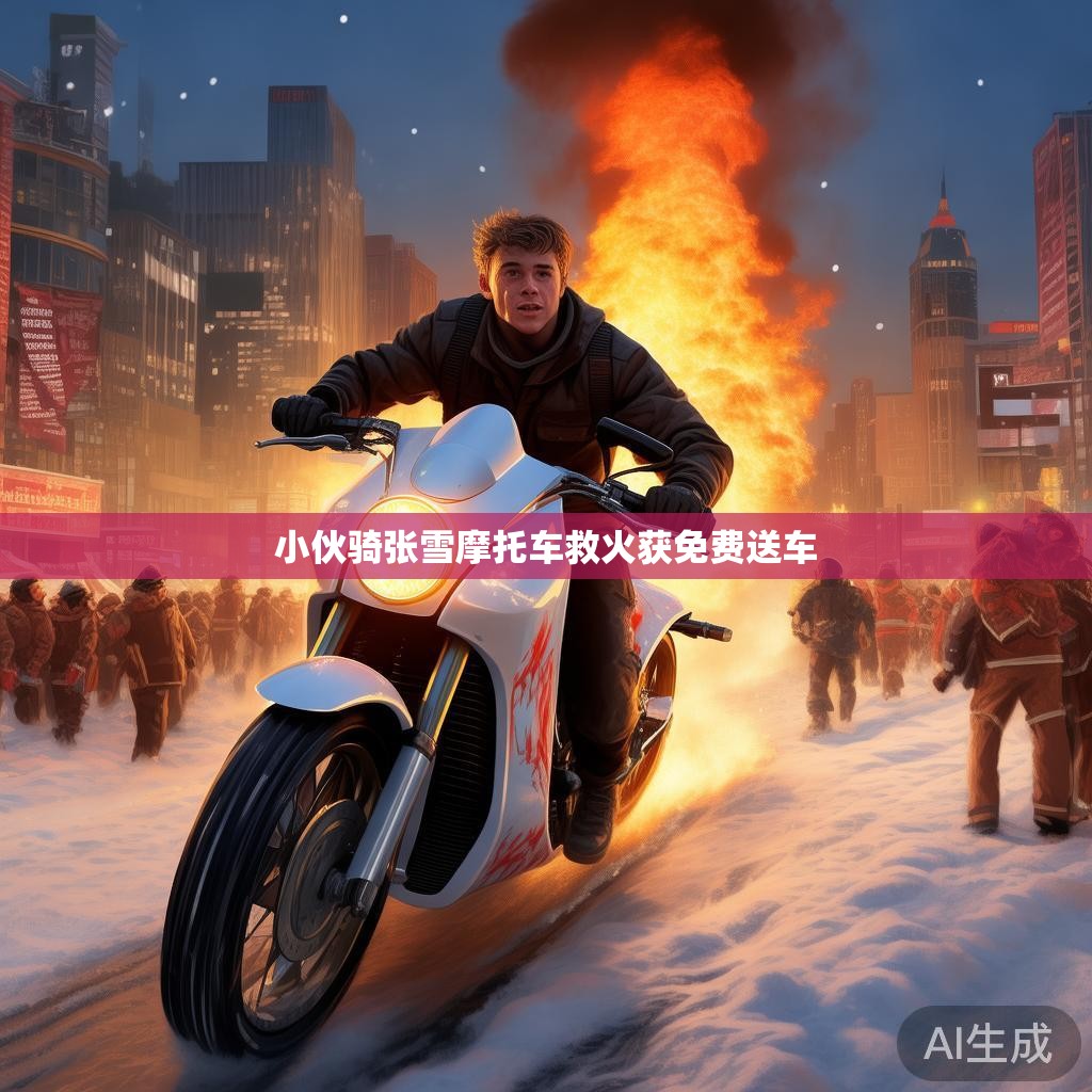 小伙骑张雪摩托车救火获免费送车
